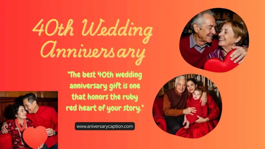 40th Wedding Anniversary Gift
