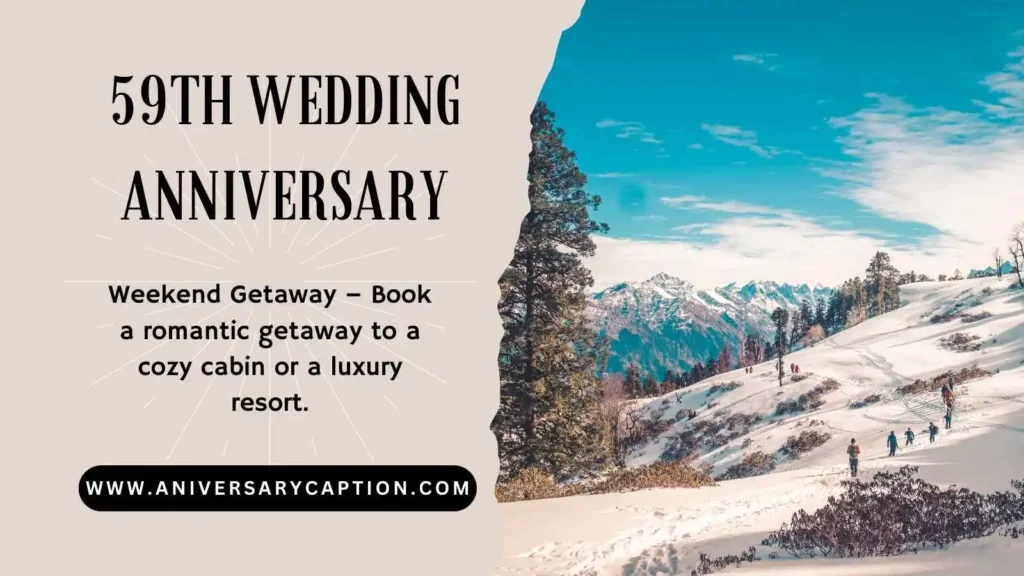 59th Anniversary Romantic Celebration