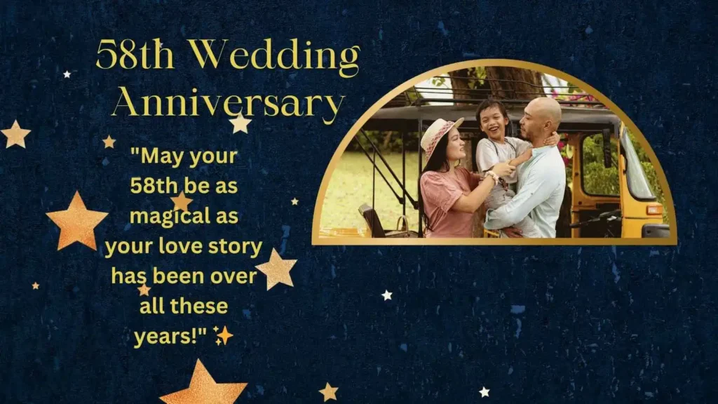 Customizable Wishes 58th Anniversary