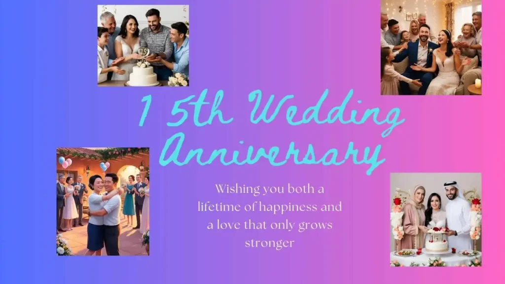 15th Anniversary Wishes for Couple