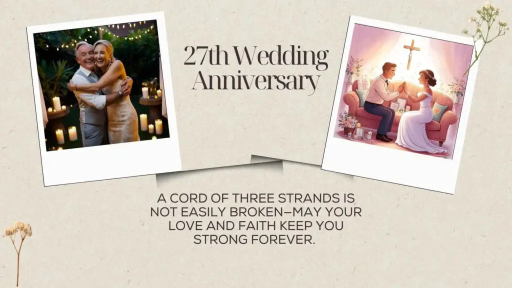 27th Anniversary Religious Wishes