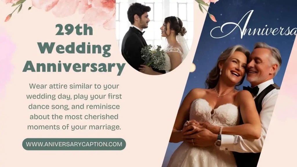 29th Wedding Anniversary