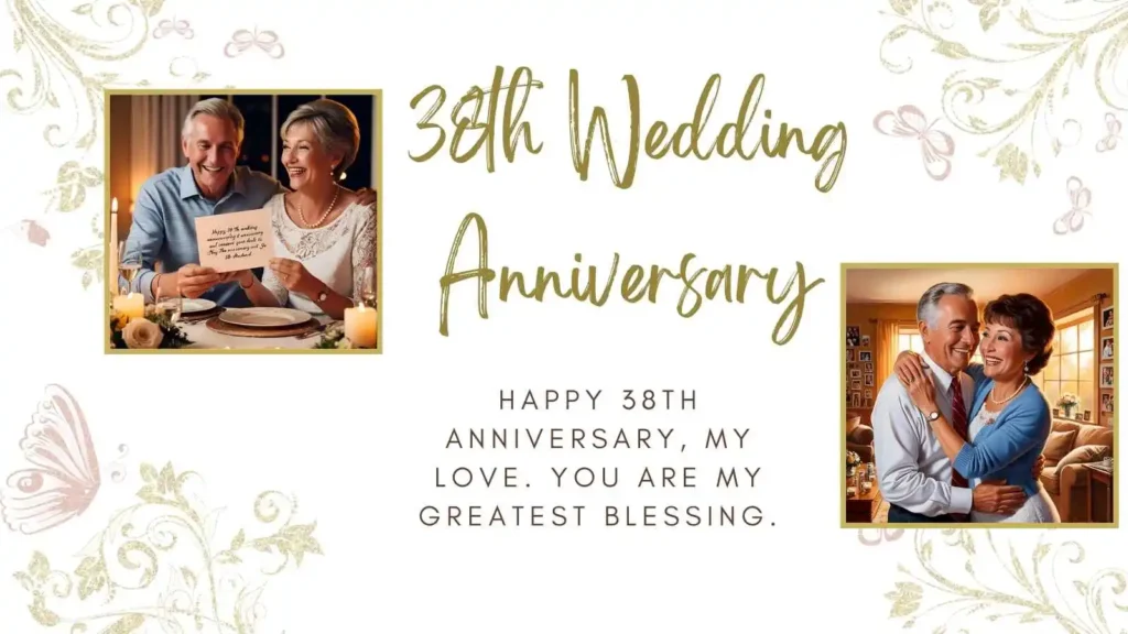 38th Anniversary Wishes for Husband