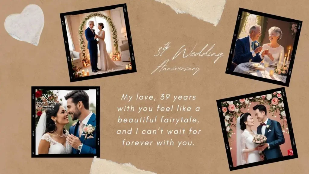 39th Anniversary Wishes to Husband