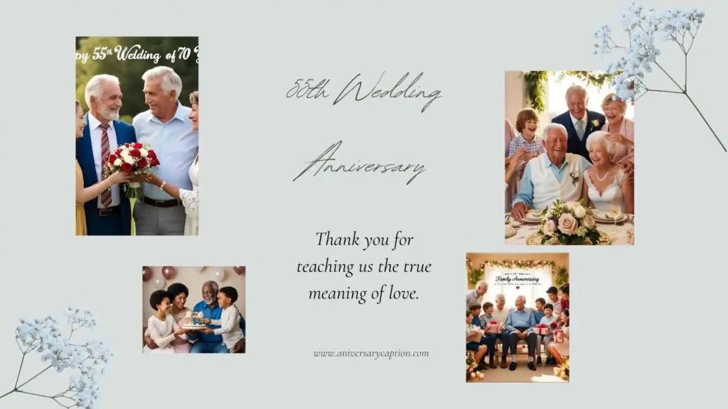 55th Anniversary Wishes for Parents