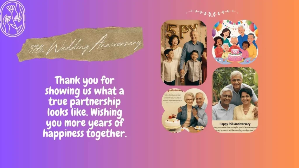 Unique 59th Anniversary Wishes for Parents