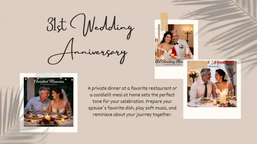 Cherished Memories 31st Wedding Anniversary