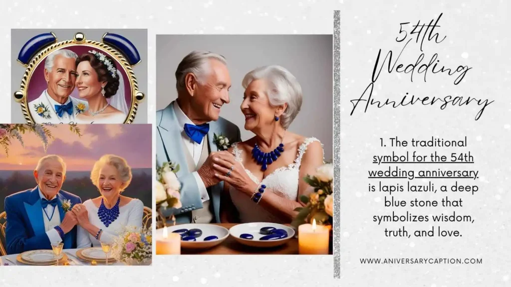 Unique 54th Anniversary Symbol