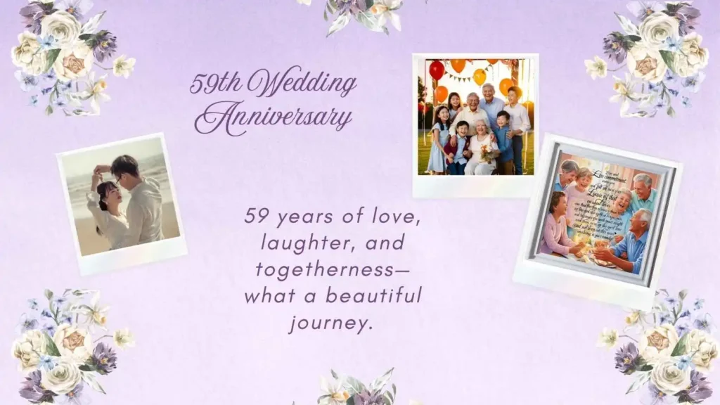 Unique 59th Anniversary Captivating Quotes